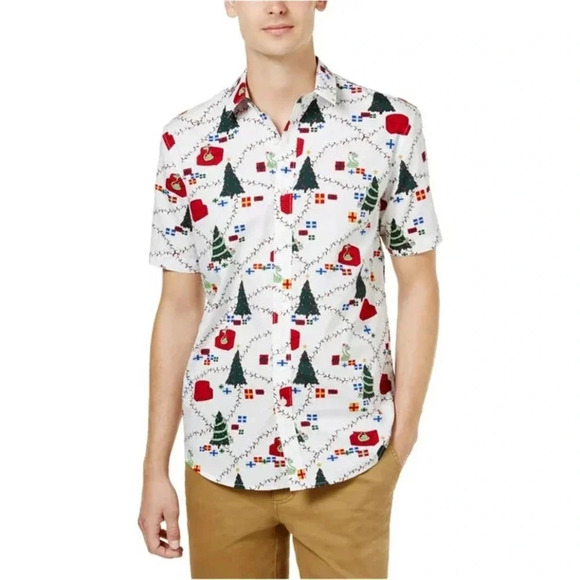 American‎ Rag Men's Slim Fit Sneaky Snake Casual Button Down Shirt Size Small - Picture 1 of 5